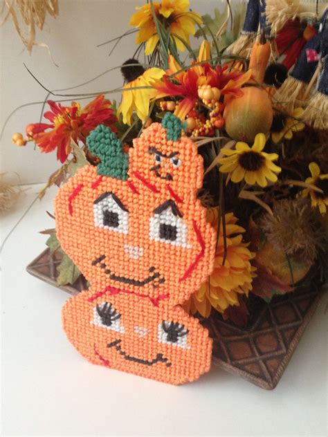 plastic canvas pumpkin patterns free